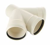 Крестовина одноплоскостная 45 гр., Sinikon Comfort 506016.K, диаметр 110х110х110 мм, белая