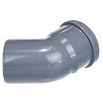 Отвод канализационный 45 гр., Ostendorf 114120 НТВ, диаметр 90х90 мм, PP полипропилен, серый