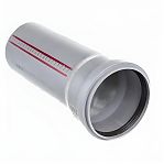 Труба канализационная Ostendorf 111010, НТЕМ, диаметр 40 мм, длина 250 мм, PP полипропилен, серая