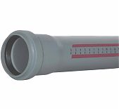 Труба канализационная Ostendorf 112020, НТЕМ, диаметр 50 мм, длина 500 мм, PP полипропилен, серая