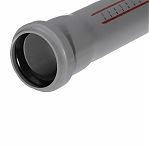 Труба канализационная Ostendorf 114020, НТЕМ, диаметр 90 мм, длина 500 мм, полипропилен, серая