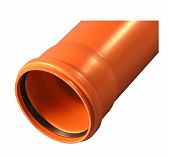 Труба канализационная Valfex диаметр 160 мм, длина 3000 мм, рыжая