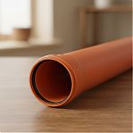 Труба канализационная Valfex диаметр 160 мм, длина 3000 мм, рыжая