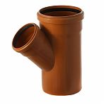 Тройник канализационный, 45 гр., Valfex 33160110, диаметр 160х110 мм, оранжевый