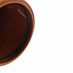 Отвод для наружной канализации Valfex 30102160, угол 45 градусов, диаметр 160 мм, оранжевый