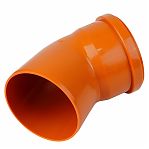 Отвод для наружной канализации Valfex 30102160, угол 45 градусов, диаметр 160 мм, оранжевый