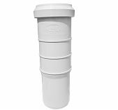 Патрубок компенсационный Sinikon Comfort 531003.K ПП, диаметр 50 мм, утроенный, белый