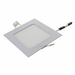 Панель светодиодная In home SLP 2933 , 6 Вт, 4000К, IP40, встраиваемая, квадратная, белая, 17х117х117 мм