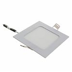 Панель светодиодная In home SLP 2933 , 6 Вт, 4000К, IP40, встраиваемая, квадратная, белая, 17х117х117 мм