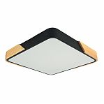 Потолочный светильник Ambrella FZ1317 BK/LW, 45W, 5000K, черный, светлое дерево