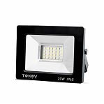 Прожектор светодиодный Tokov Electric, 20 Вт, 1300 Лм, IP65, 6500К холодный белый свет