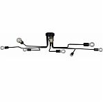 Светильник потолочный Illumico IL2000-8C-05 BK, Е27, 60 Вт, 8 ламп, черный
