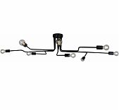 Светильник потолочный Illumico IL2000-8C-05 BK, Е27, 60 Вт, 8 ламп, черный