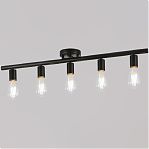 Светильник потолочный Illumico  IL2012-5C-79 BK, Е14, 60 ВТ, 5 ламп, черный