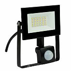 Прожектор светодиодный Uniel ULF-F62 Sensor UL-00007125, 30 Вт, IP54, датчик движения, 6500К, черный