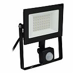 Прожектор светодиодный Uniel ULF-F62 Sensor UL-00007126, 50 Вт, IP54, датчик движения, 6500К, черный