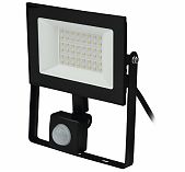 Прожектор светодиодный Uniel ULF-F62 Sensor UL-00007126, 50 Вт, IP54, датчик движения, 6500К, черный