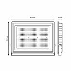 Прожектор светодиодный Gauss Elementary G2, GFD00301, 300W, 24000lm, IP65, 6500К, черный