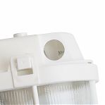 Светильник накладной Feron НБП 01-60-002 с решеткой 41404, 60 Вт, Е27, IP54, пластик, белый