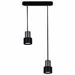 Светильник  точечный Reluce 16006-0.9-002IL GU10 BK подвесной, 30 Вт, 2 лампы, металл, черный