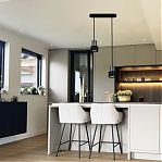 Светильник  точечный Reluce 16006-0.9-002IL GU10 BK подвесной, 30 Вт, 2 лампы, металл, черный