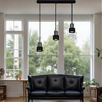 Светильник точечный Reluce 16006-0.9-003IL GU10 BK подвесной, 45 Вт, 3 лампы, металл, черный