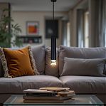 Светильник точечный Reluce 16008-0.9-001LD GU10 BK подвесной 12 Вт, металл, акрил, черный