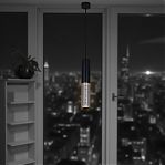 Светильник точечный Reluce 16009-0.9-001LD GU10 BK подвесной 12 Вт, алюминий, акрил, черный