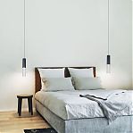 Светильник точечный Reluce 16009-0.9-001LD GU10 BK подвесной 12 Вт, алюминий, акрил, черный