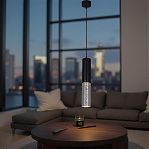 Светильник точечный Reluce 16009-0.9-001LD GU10 BK подвесной 12 Вт, алюминий, акрил, черный