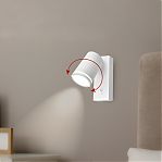 Светильник настенный IN HOME NOTA P1хGU10-NL-WH под лампу 4690612060217, с выключателем, белый