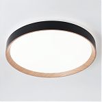 Светильник светодиодный AMBRELLA FZ1324 BK/LWD IP20, 41 Вт, дерево, пульт ДУ, 3000-6400K теплый-холодный свет