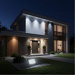 Прожектор светодиодный Volpe ULF-Q519 100 Вт, 6500K SENSOR IP65 с датчиком движения, черный