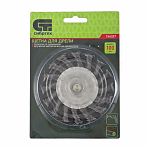 Щетка для дрели Сибртех 744327, плоская со шпилькой, 100 мм