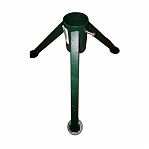 Подставка для Елки, диаметр отверстия 50 мм, 3 ножки, высота 180 мм, металл, не разборная, цвет зеленый