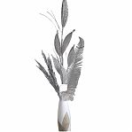 Ветвь декоративная 820 мм, серебро, SYJFYA- 0923048S,  для новогоднего украшения 