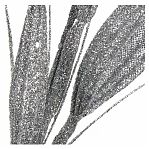 Ветвь декоративная 820 мм, серебро, SYJFYA- 0923048S,  для новогоднего украшения 