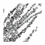 Ветвь декоративная 43 см, серебро, SYJFYA- 0923028S