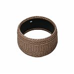 Корзина декоративная под Елку из искусственного ротанга, диаметр 485 мм, высота 297 мм