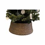 Корзина декоративная под Елку из искусственного ротанга, диаметр 485 мм, высота 297 мм