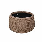 Корзина декоративная под Елку из искусственного ротанга, диаметр 485 мм, высота 297 мм