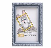 Фоторамка Keep memories L-2 3935833 10х15 см, пластик, серебро