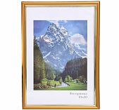 Фоторамка Keep memories Гамма 9467465 21х30 мм, пластик, стекло, матовое золото