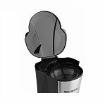 Кофеварка капельная Willmark WCM-1255D, съёмный фильтр, черная, 750 мл, 750 Вт