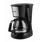 Кофеварка капельная Willmark WCM-1255D, съёмный фильтр, черная, 750 мл, 750 Вт