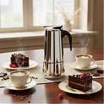 Кофеварка гейзерная Mallony Italia 104760, 12 порций, для приготовления кофе, 0.6 л