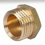 Заглушка резьбовая НР 1/2" наружная резьба, латунь, для радиаторов