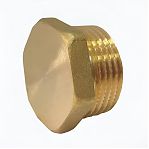 Заглушка резьбовая НР 1/2" наружная резьба, латунь, для радиаторов