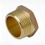 Заглушка резьбовая НР 1/2" наружная резьба, латунь, для радиаторов