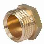 Заглушка резьбовая НР 1/2" наружная резьба, латунь, для радиаторов